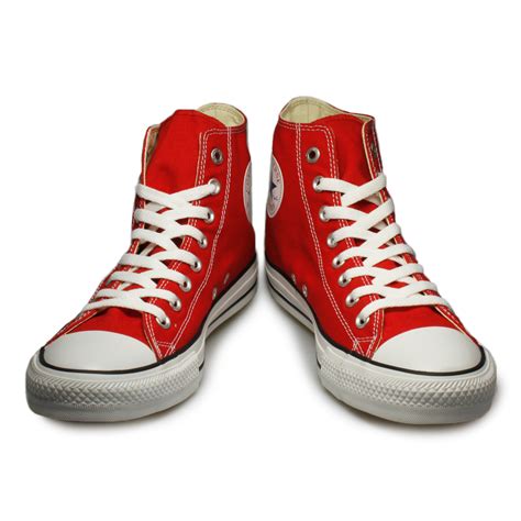 red and white sneakers